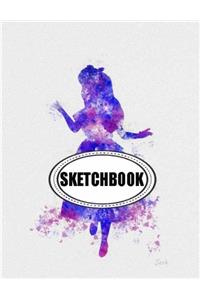 Sketchbook : Alice: 120 Pages of 8.5 x 11 Blank Paper for Drawing, Doodling or Sketching (Sketchbooks)