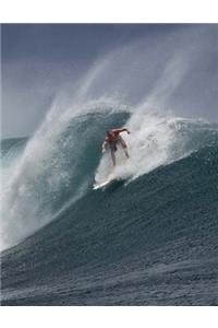Surfer Riding The Wave Journal