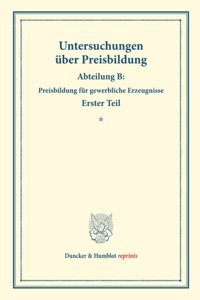 Untersuchungen Uber Preisbildung