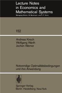 Notwendige Optimalitätsbedingungen und ihre Anwendung