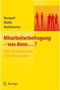 Mitarbeiterbefragung - was dann...? MAB und Folgeprozesse erfolgreich gestalten