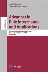 Advances in Rule Interchange and Applications