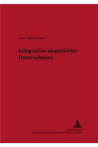 Integration Akquirierter Unternehmen