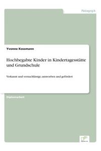 Hochbegabte Kinder in Kindertagesstätte und Grundschule