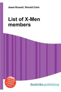 List of X-Men Members