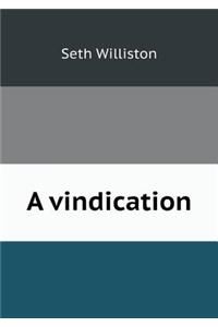 A Vindication