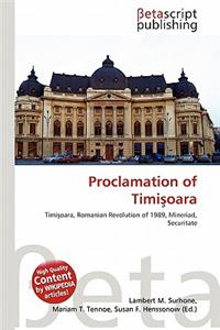 Proclamation of Timi Oara