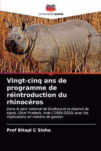 Vingt-cinq ans de programme de réintroduction du rhinocéros