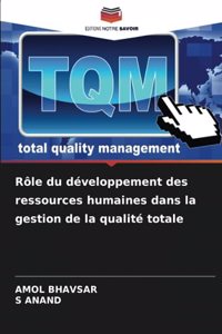 Rôle du développement des ressources humaines dans la gestion de la qualité totale