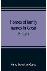 Homes of family names in Great Britain