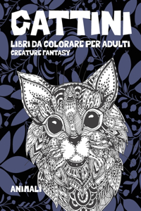 Libri da colorare per adulti - Animali - Creature Fantasy - Gattini