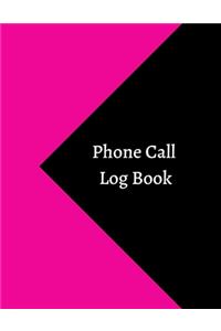 Phone Call Log Book