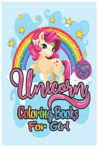 unicorn coloring book for girls ages 4-8