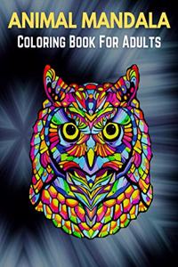 Animal Mandala Coloring Book For Adults