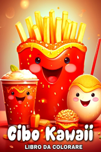 Cibo Kawaii Libro Da Colorare
