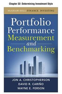 Portfolio Performance Measurement and Benchmarking, Chapter 32 - Determining Investment Style