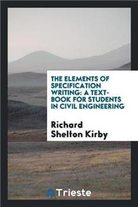 Elements of Specification Writing