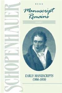 Manuscript Remains, Volume I