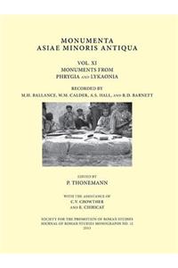 Monumenta Asiae Minoris Antiqua Vol. XI