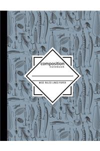 Composition Notebook Wide Ruled Lined Paper