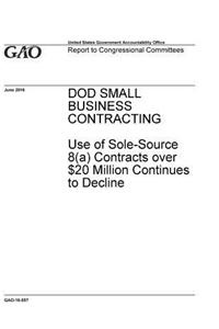 Dod Small Business Contracting