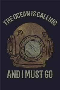 The Ocean Is Calling And I Must Go: Blank Paper Sketch Book - Artist Sketch Pad Journal for Sketching, Doodling, Drawing, Painting or Writing