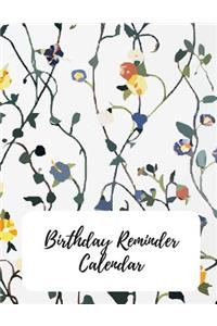 Birthday Reminder Calendar