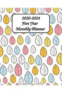 2020-2024 Five Year Monthly Planner 8x10