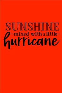 Sunshine mixed with a little hurricane