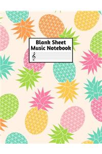 Blank Sheet Music Notebook
