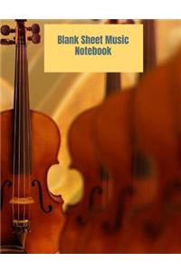 Blank Sheet Music Notebook