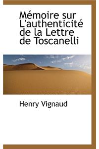 M Moire Sur L'Authenticit de La Lettre de Toscanelli