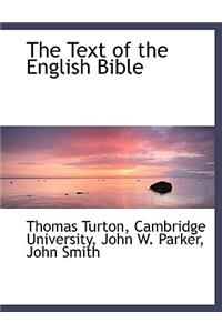The Text of the English Bible