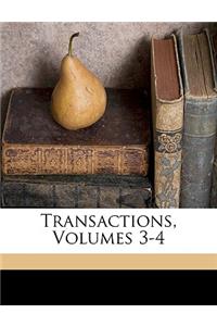 Transactions, Volumes 3-4