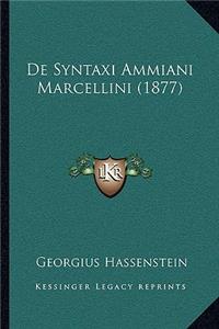 De Syntaxi Ammiani Marcellini (1877)