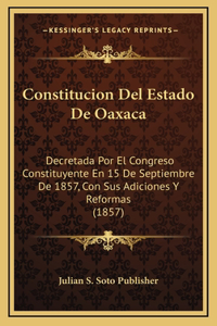 Constitucion Del Estado De Oaxaca