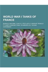 World War I Tanks of France