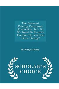 Discount Pricing Consumer Protection ACT