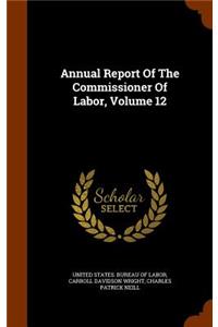 Annual Report Of The Commissioner Of Labor, Volume 12