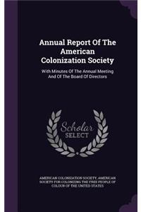 Annual Report of the American Colonization Society