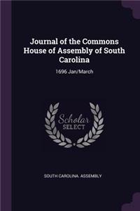 Journal of the Commons House of Assembly of South Carolina
