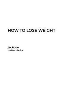 How to Lose Weight