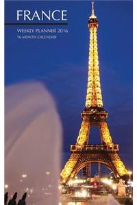 France Weekly Planner 2016