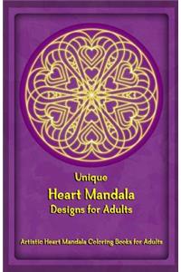 Unique Heart Mandala Designs for Adults