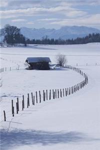 Snowy Landscape Mountain Scene Journal