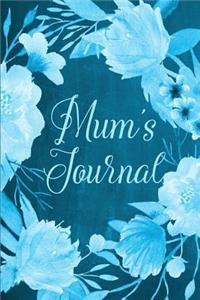Chalkboard Journal - Mum's Journal (Aqua)