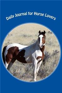 Daily Journal for Horse Lovers