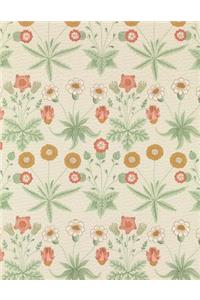 Daisy, William Morris. Blank Journal: 160 Blank Pages, 8,5x11 Inch (21.59 X 27.94 CM) Soft Cover / Paperback