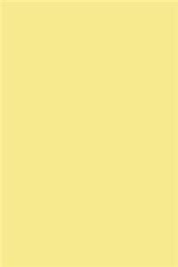 Journal Flavescent Yellow Color Simple Plain Flavescent Yellow
