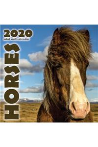 Horses 2020 Mini Wall Calendar